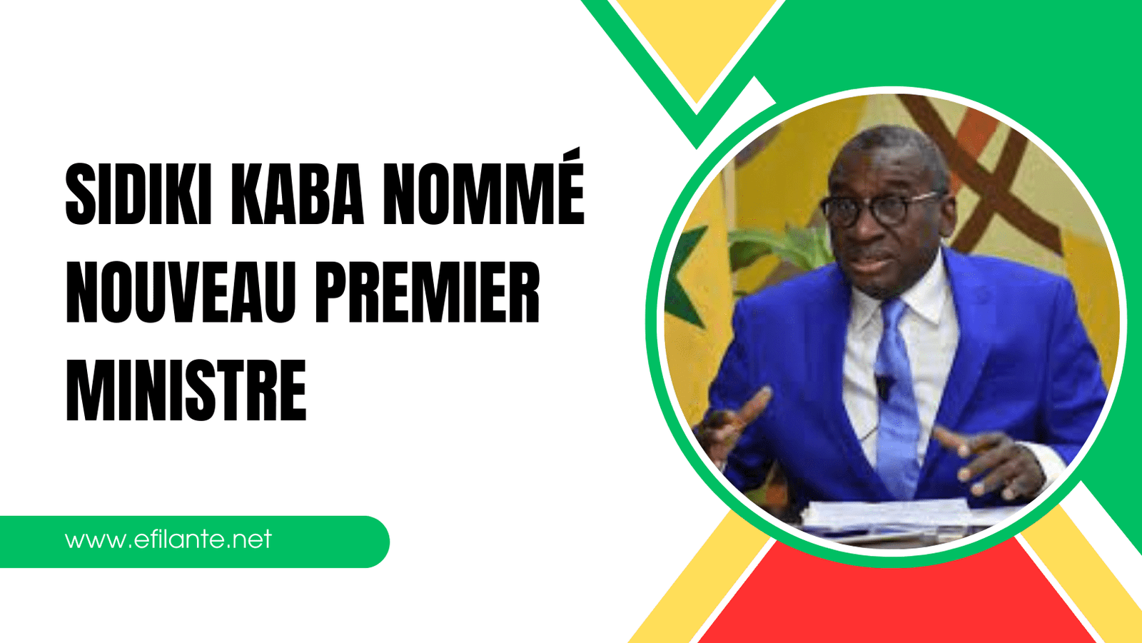 Me Sidiki Kaba nommé Premier ministre